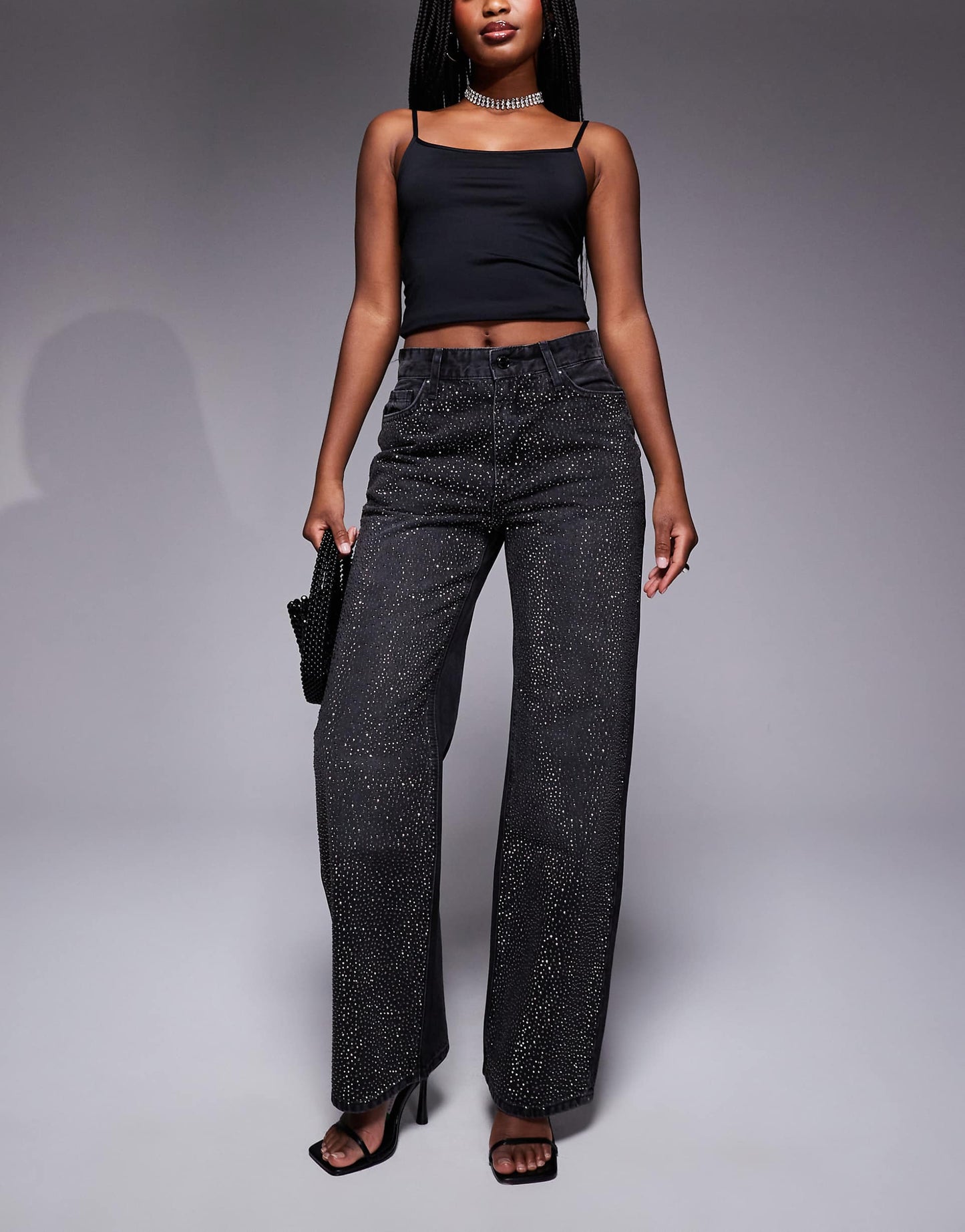 Embellished Relaxed Straight Jean