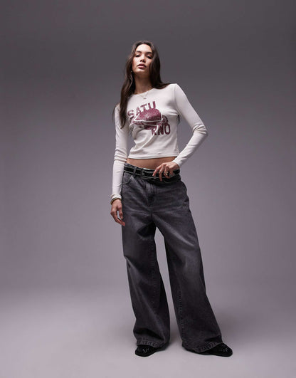 Graphic Saturno Long Sleeve Top
