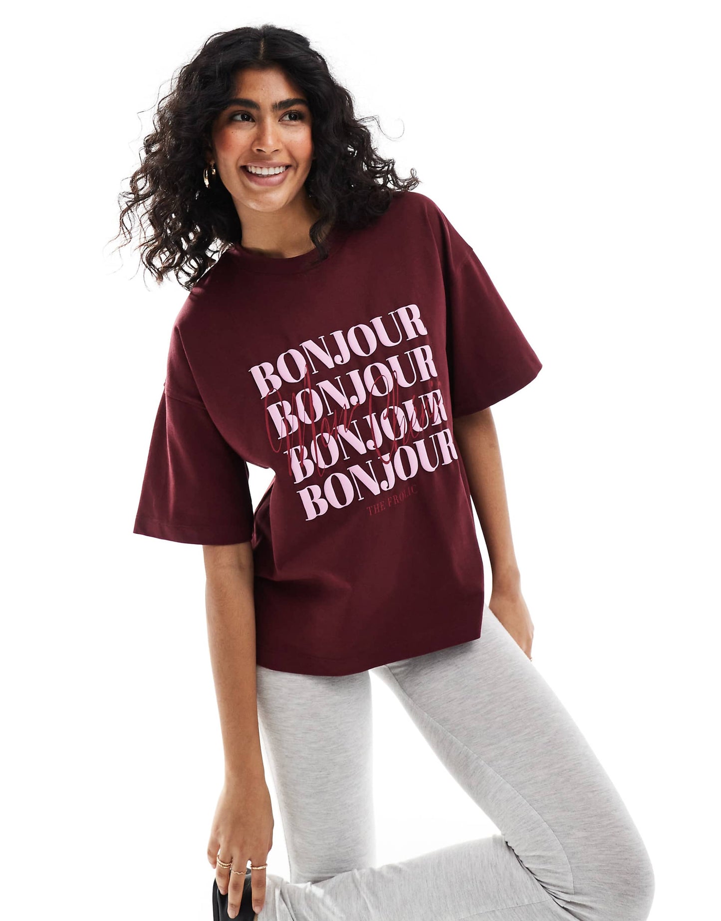 Exclusive Bonjour Logo Oversized T-Shirt