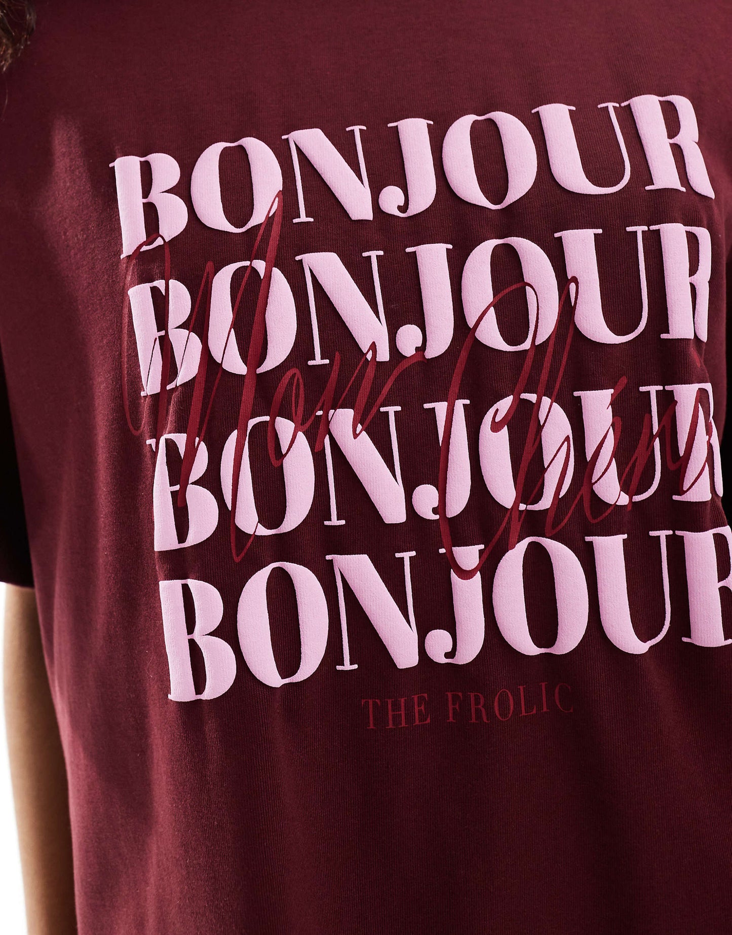 Exclusive Bonjour Logo Oversized T-Shirt