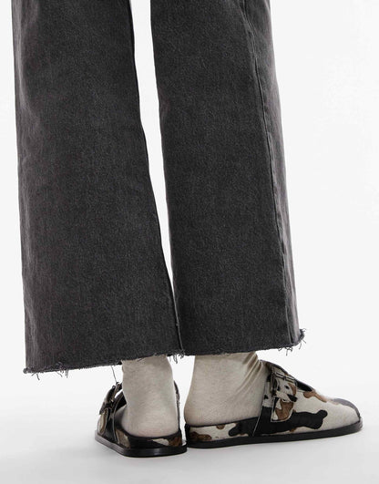 Annie Leather Buckle Clog