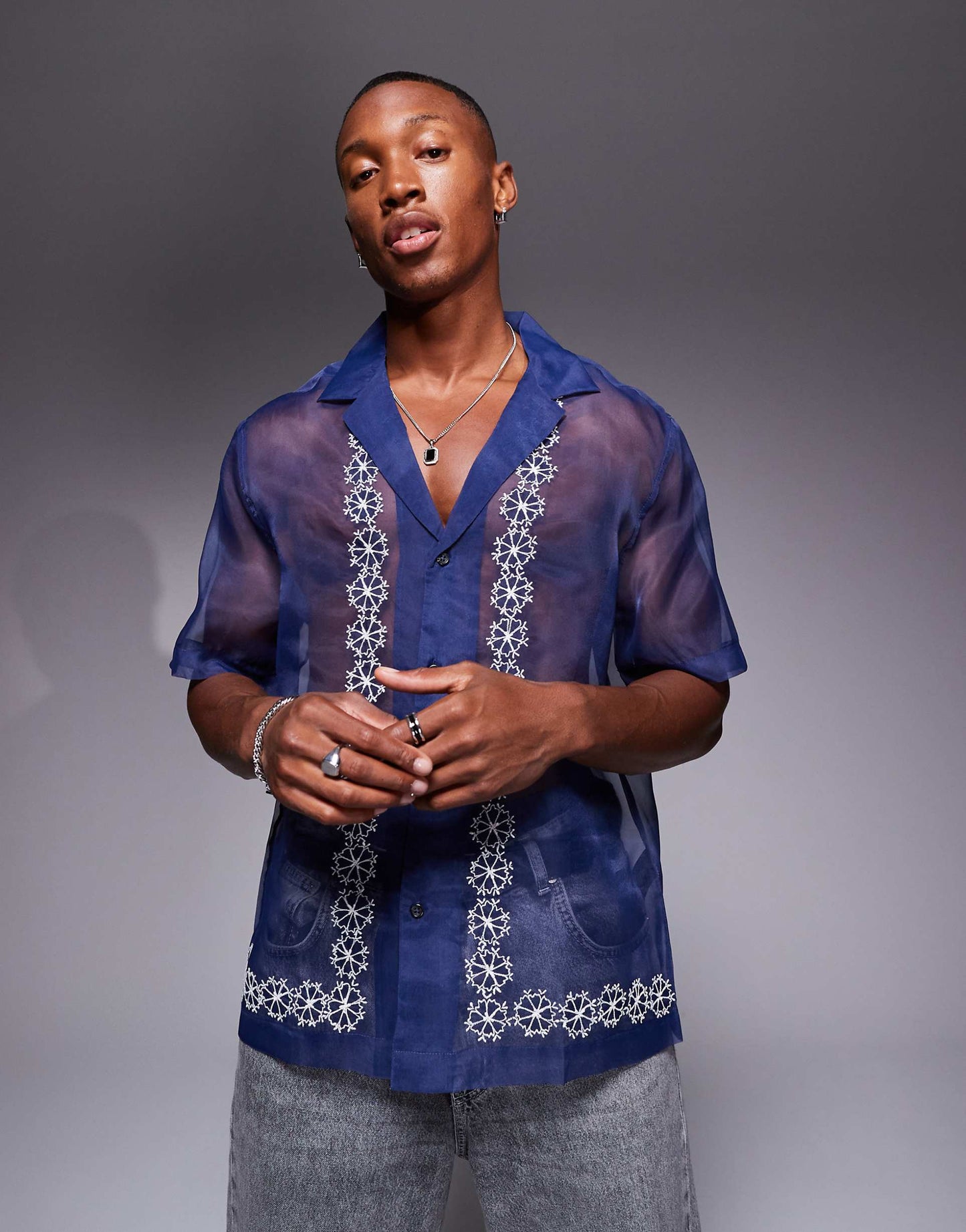 Revere Organza Regular Shirt