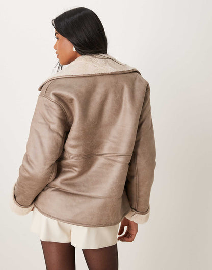 Open Collar Bonded Jacket