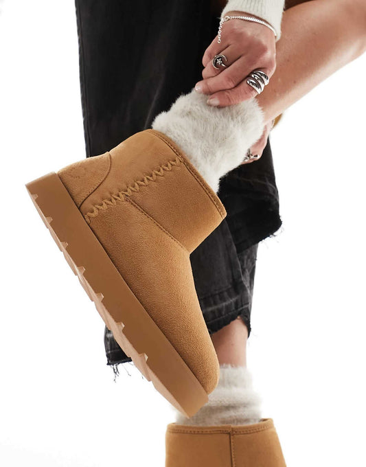 Cosy Platform Ankle Boot