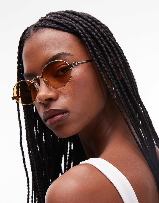 Posedion Deux Round Metal Sunglasses