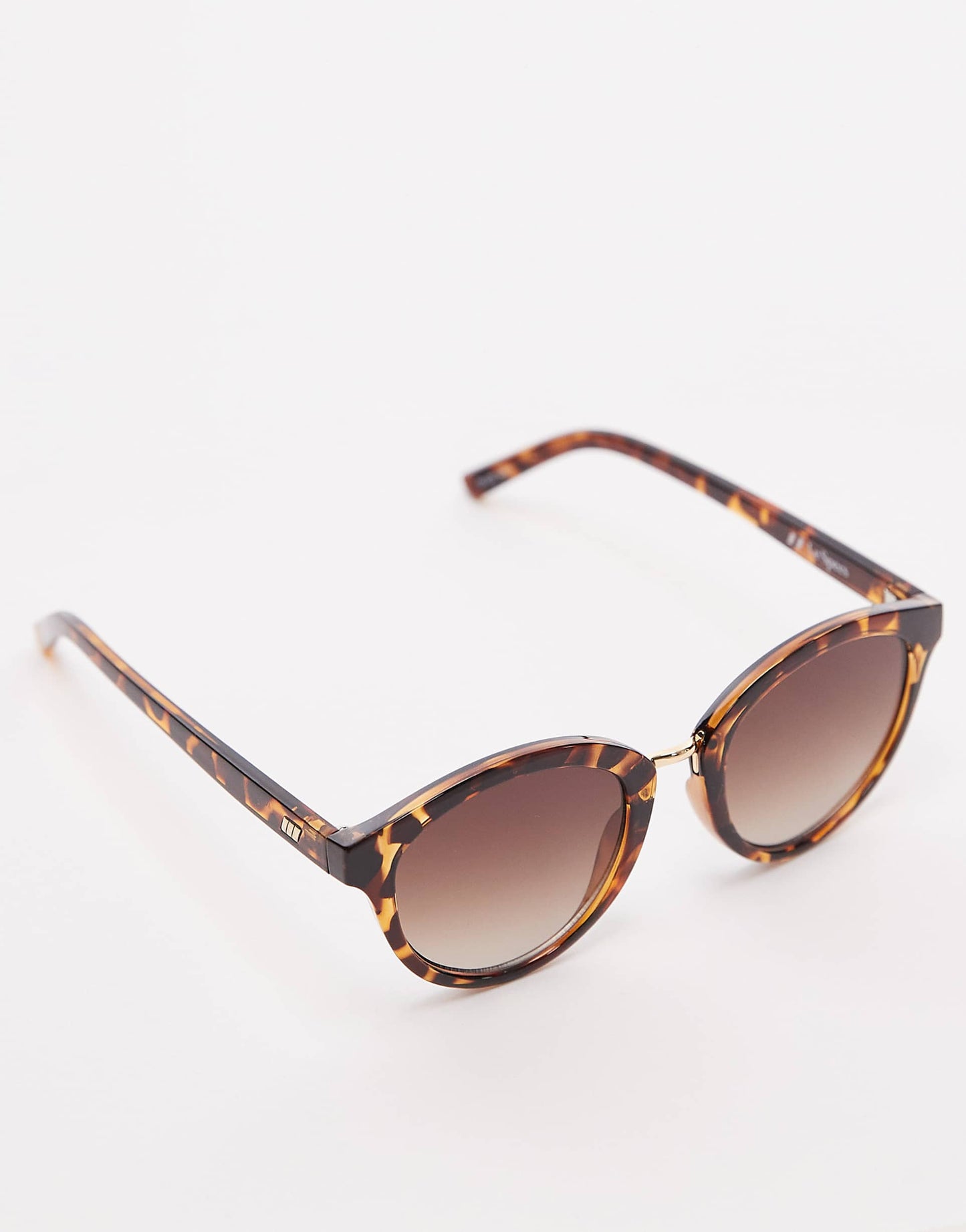 Influx Round Sunglasses With Gold Detail
