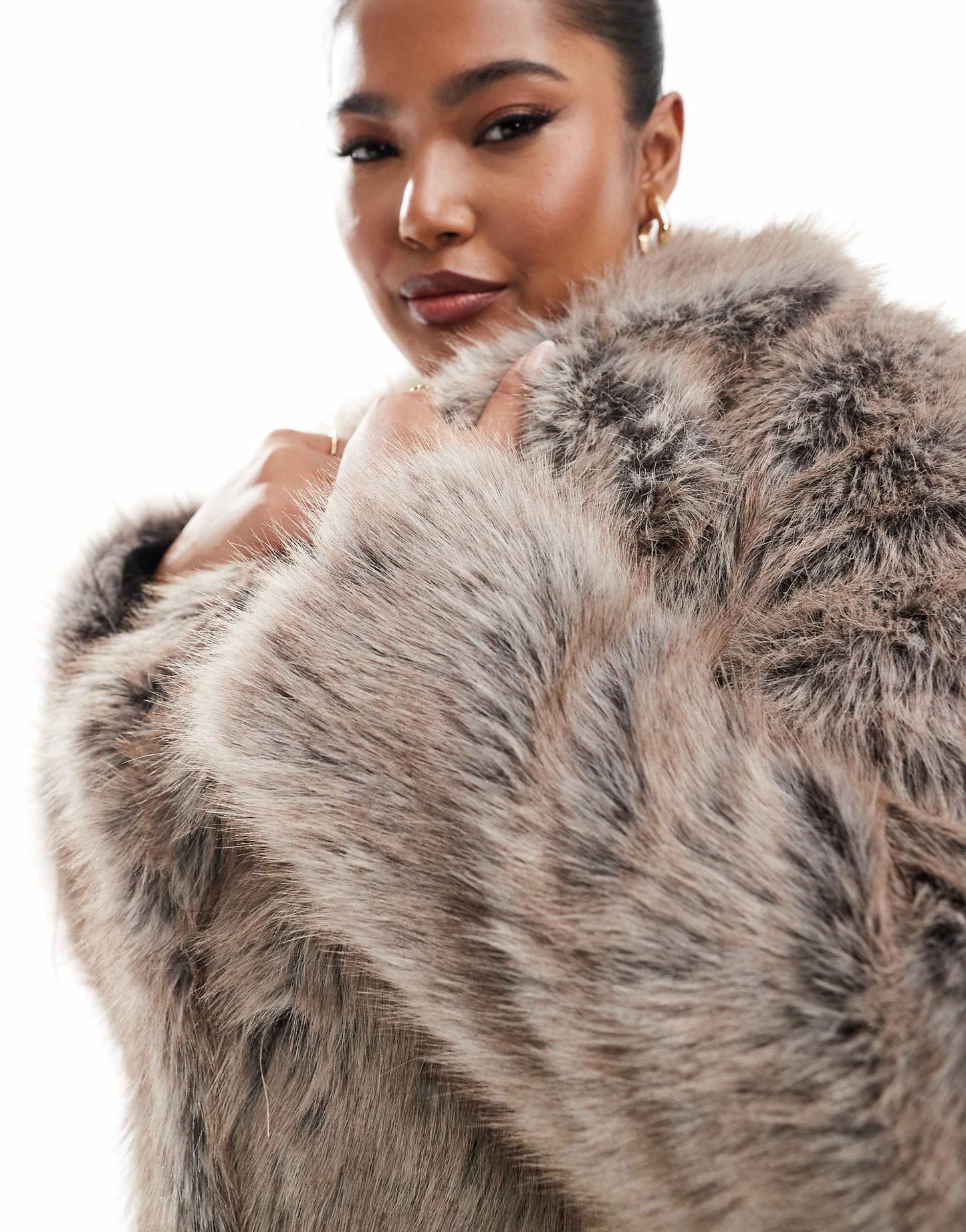 Curve Faux Fur Coat