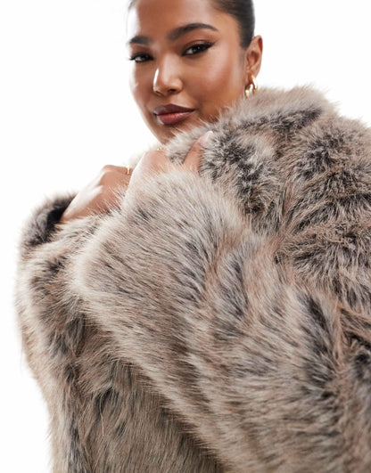 Curve Faux Fur Coat