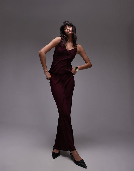 Co-Ord Raw Edge Maxi Skirt