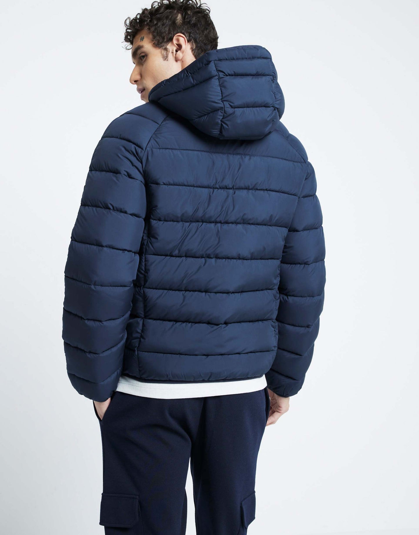 Regular Fit Hooded Padded Jacket