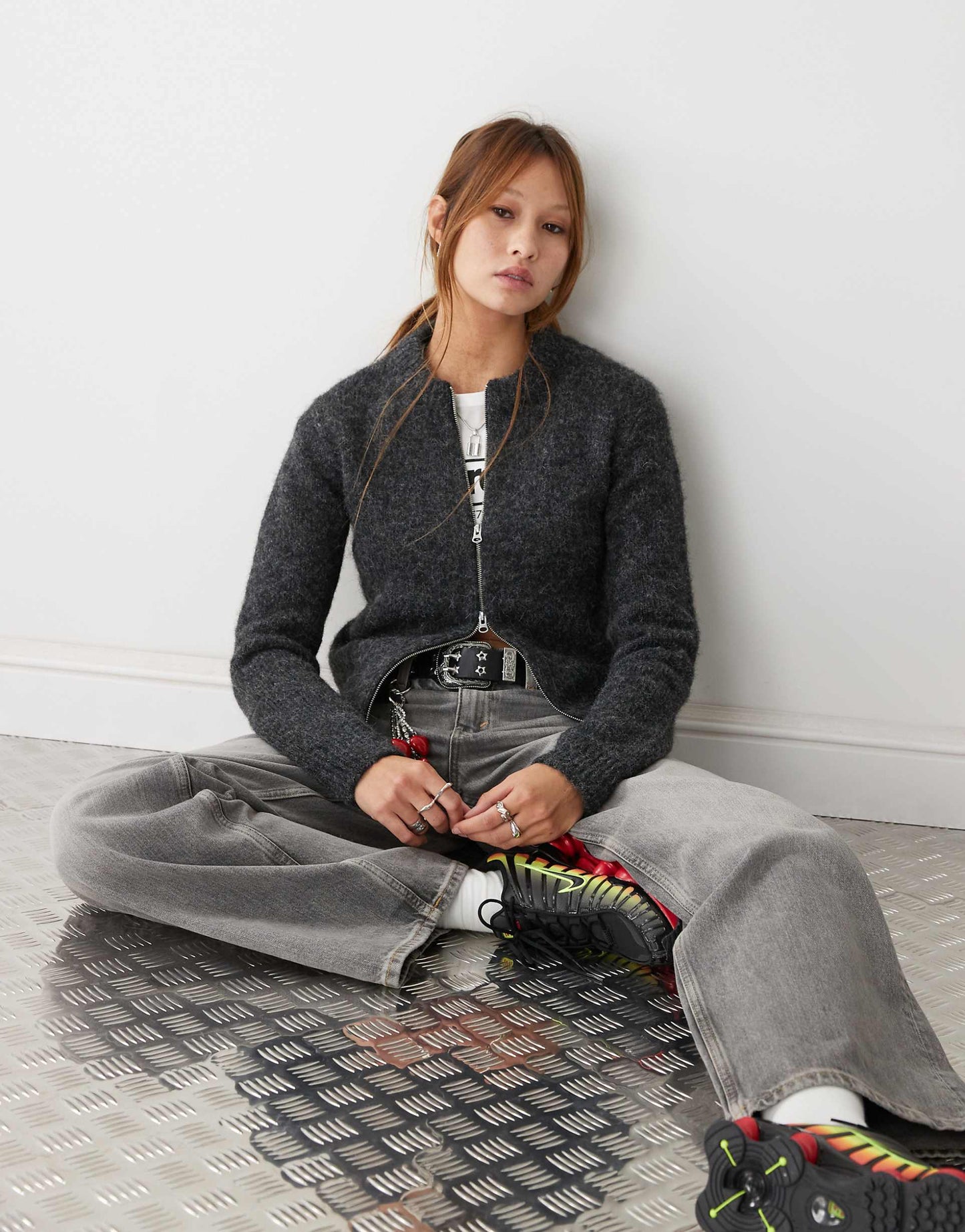 Odora Wool Blend Zip Cardigan