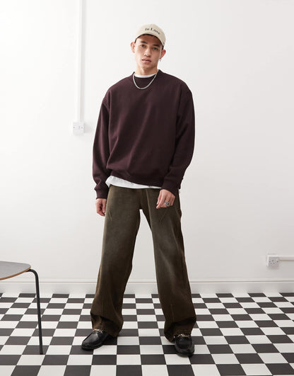 Oversized Heavyweight Jersey Sweatshirt