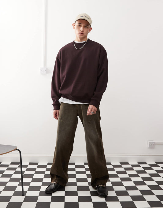 Oversized Heavyweight Jersey Sweatshirt