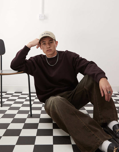 Oversized Heavyweight Jersey Sweatshirt