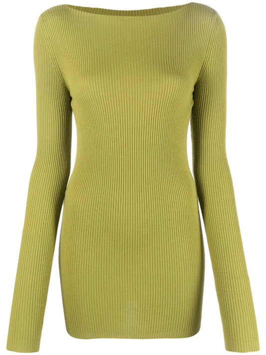 Cut-Out Ribbed Jumper