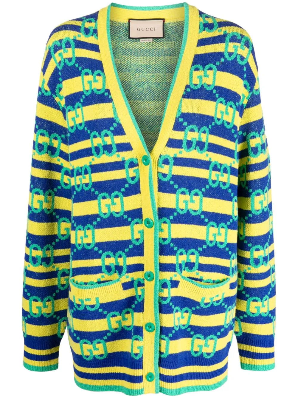 Double G Logo Jacquard Cardigan