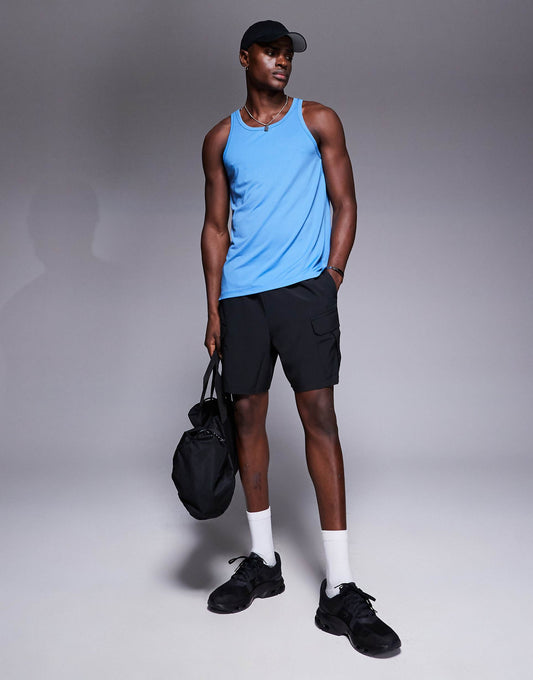Icon 7 Inch Quick Dry Training Cargo Shorts With Zip Pockets