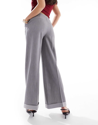 Tailored Wide Leg Trousers