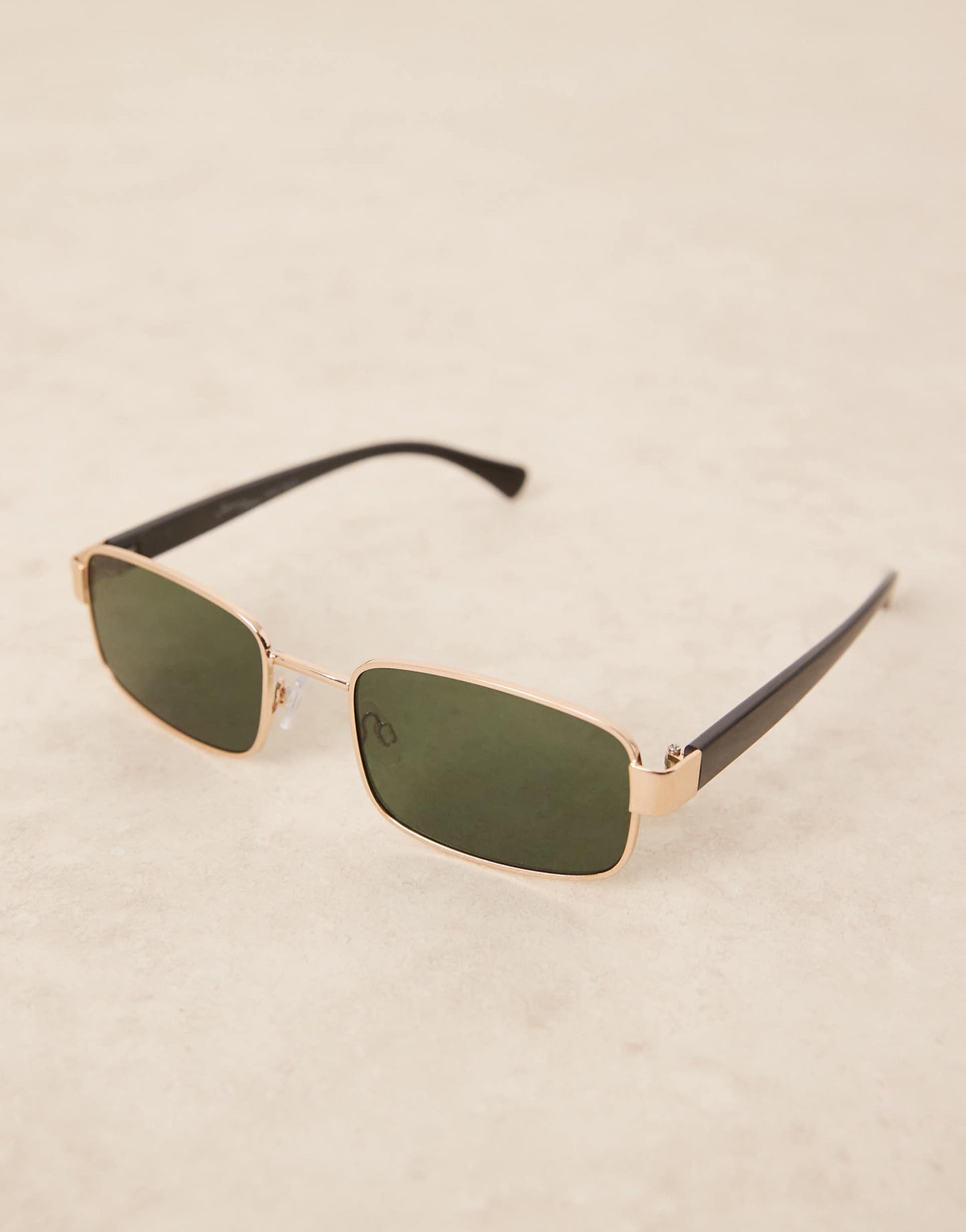 Rectangular Metal Sunglasses