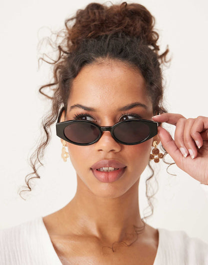 Slim Rectangular Sunglasses