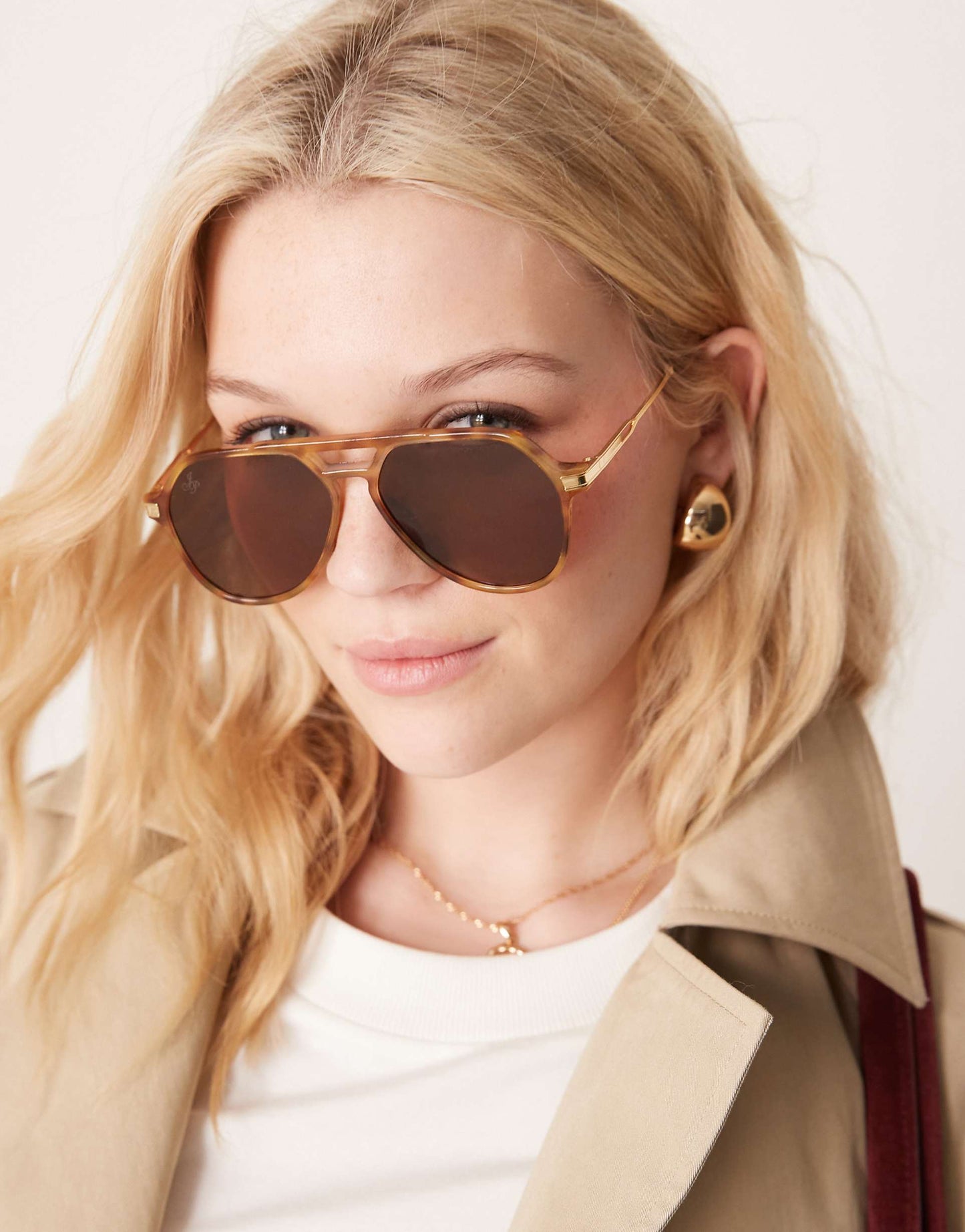 Aviator Sunglasses Light Tortoiseshell