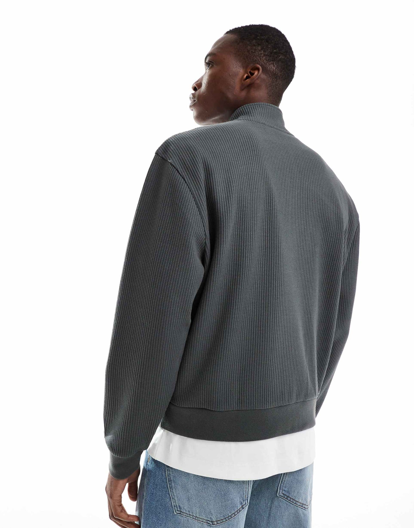 Oversized Quarter Zip Funnel Sweatshirt