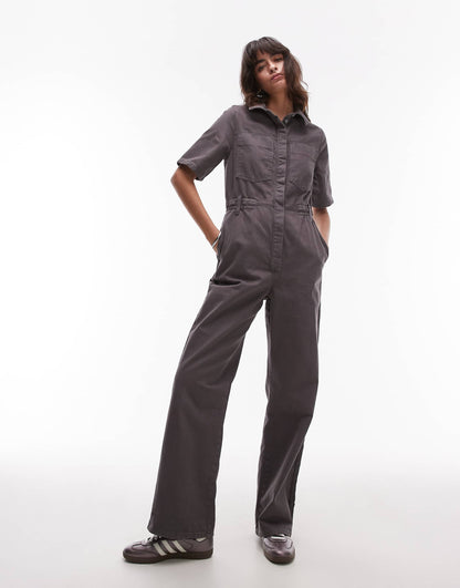 Short Sleeve Jumpsuit