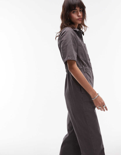 Short Sleeve Jumpsuit