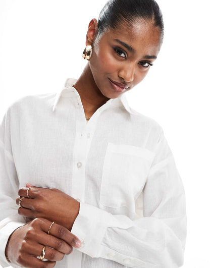 Casual Shirt With Linen