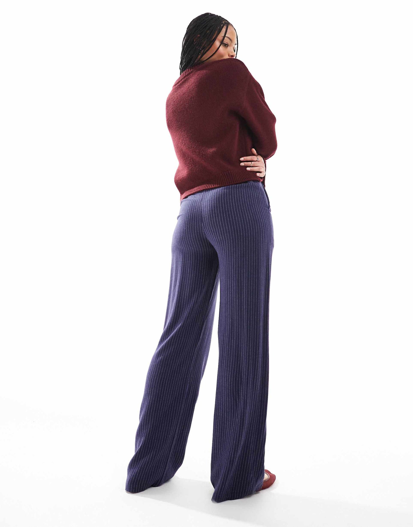 Tall Relaxed Straight Leg Trousers With Linen