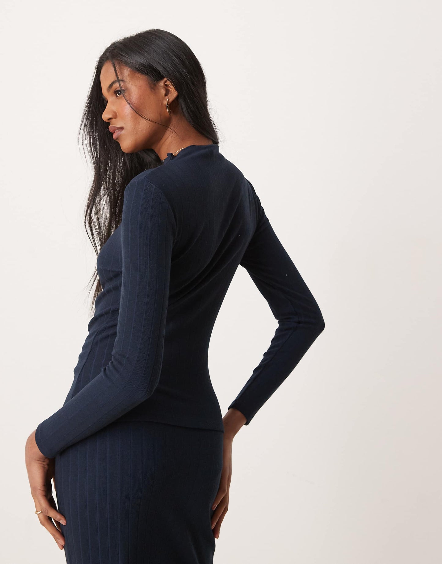 Long Sleeve Funnel Neck Top Co-Ord