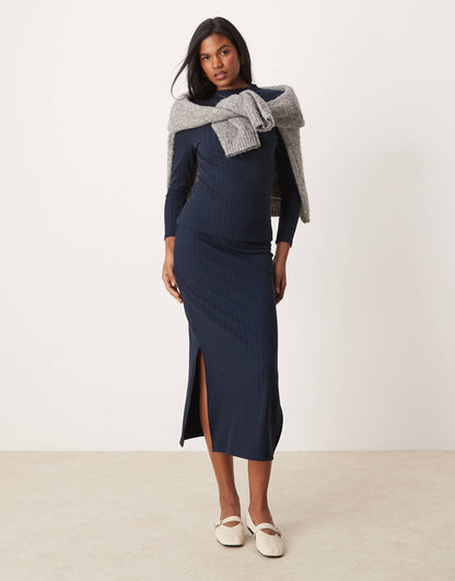 Jersey Midi Skirt Co-Ord
