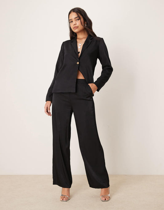 Wide Leg Tie Waist Trouser Co-Ord