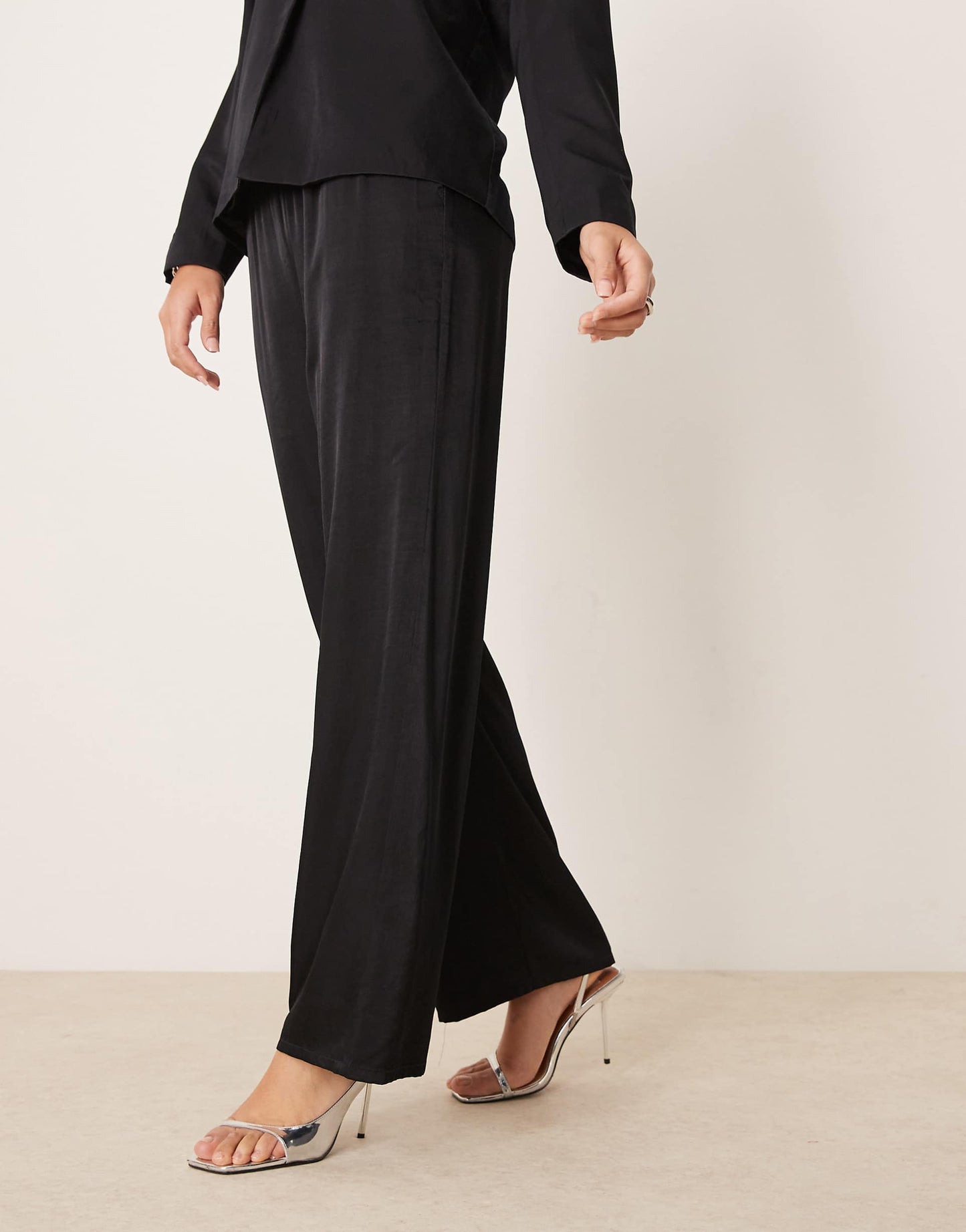 Wide Leg Tie Waist Trouser Co-Ord