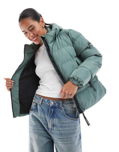 Hooded Sports Puffer Jacket