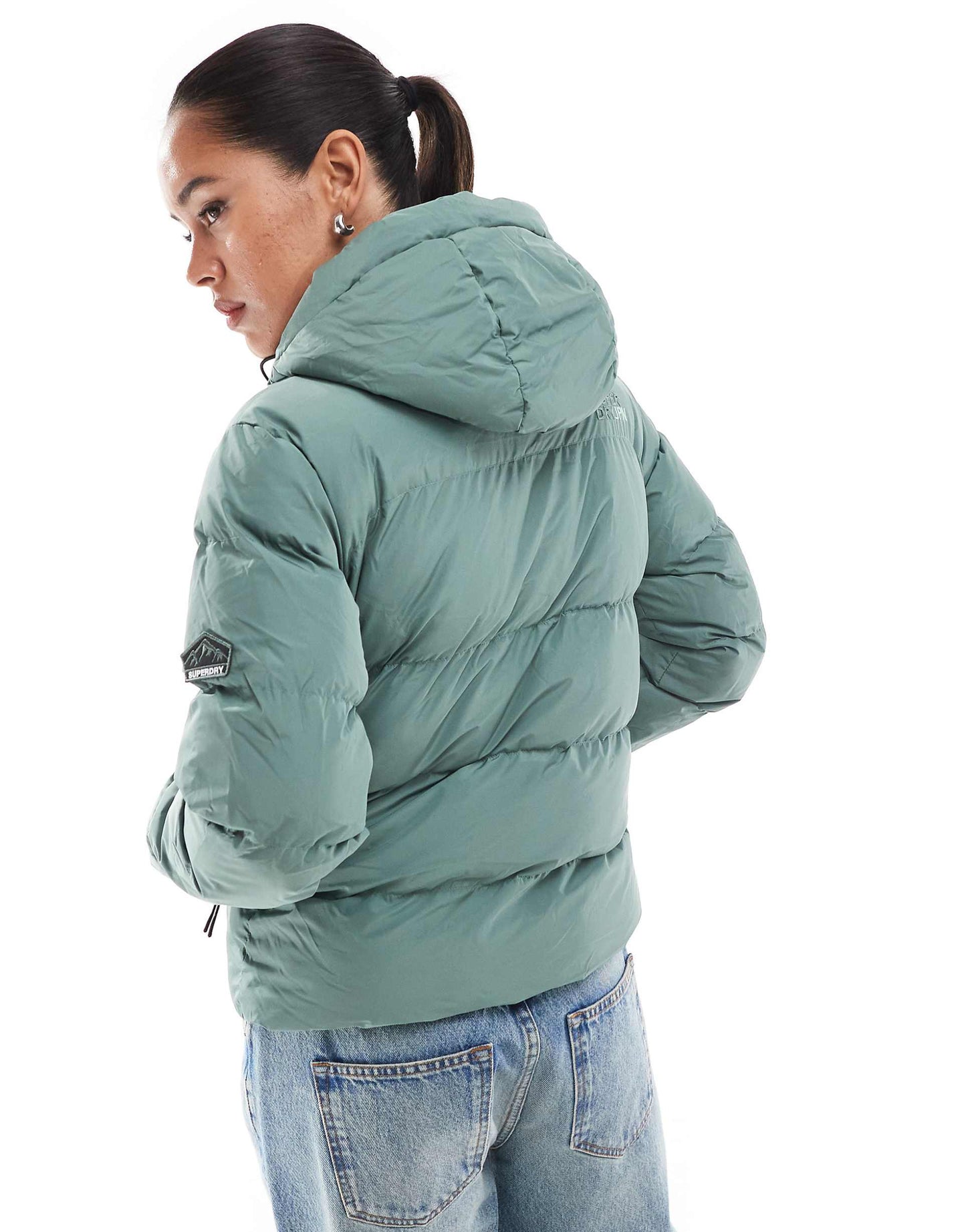 Hooded Sports Puffer Jacket