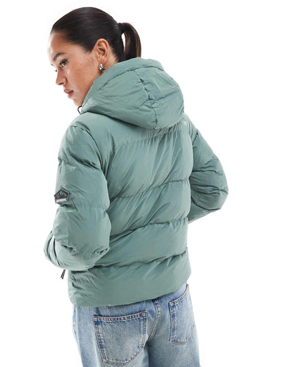 Hooded Sports Puffer Jacket