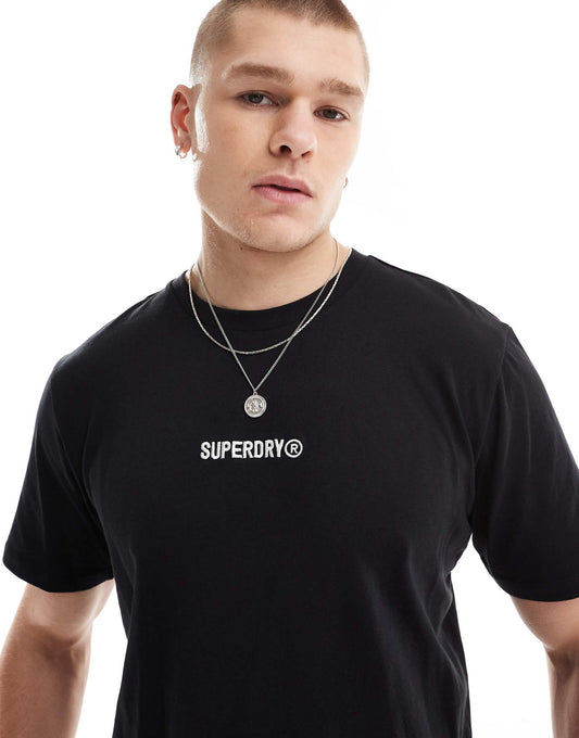 Micro Logo Graphic Loose T-Shirt