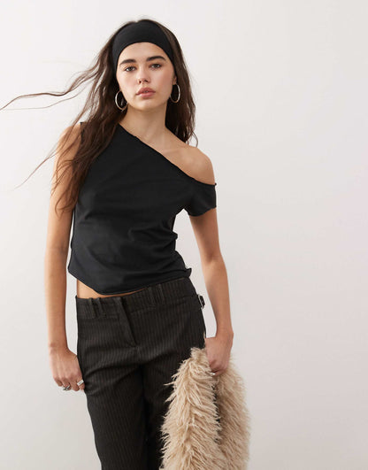 Off Shoulder Short Sleeve Top