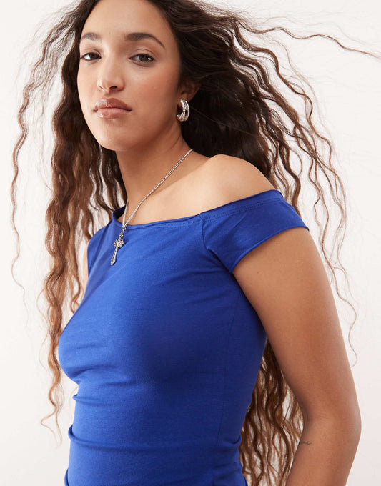 Off Shoulder Short Sleeve Top