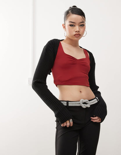 Ribbed Knit Bolero