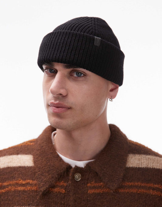 Merino Wool Fisherman Beanie