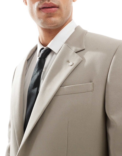 Single Breasted Contemporary Suit Jacket