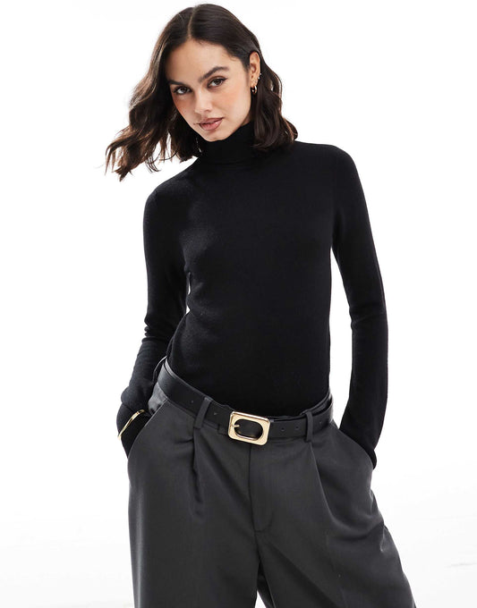 High Neck Knitted Jumper