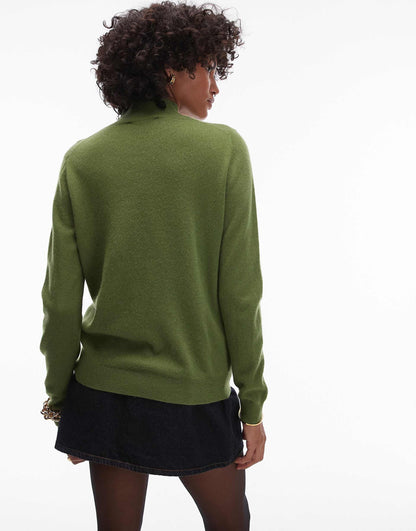 High Neck Cashmere Jumper