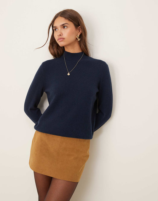 High Neck Cashmere Jumper