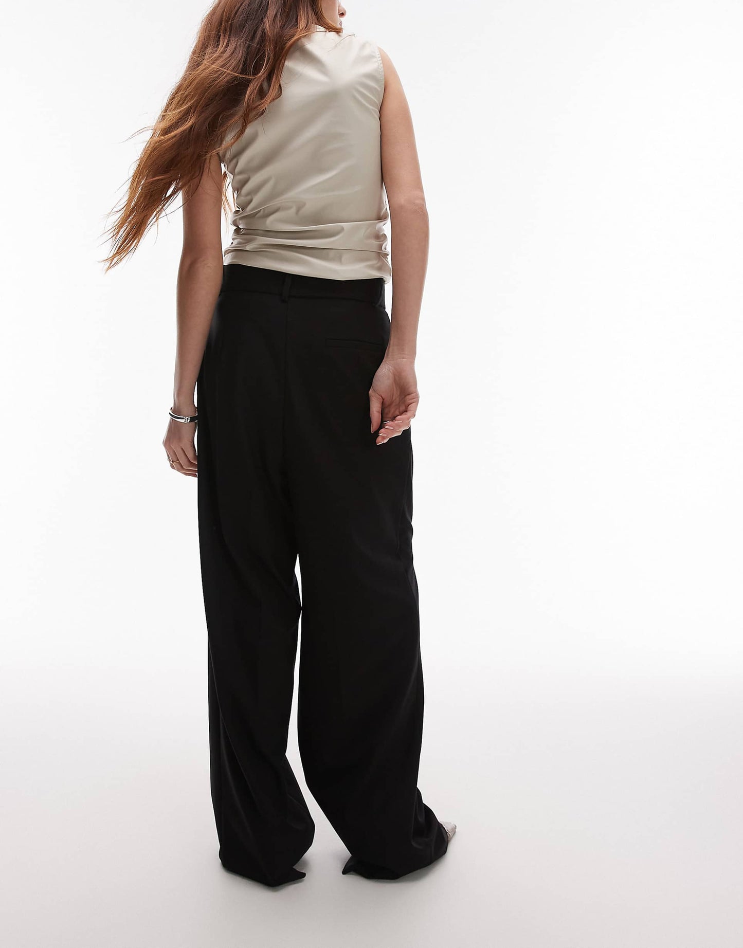 Pintuck Longline Trousers