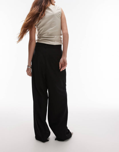 Pintuck Longline Trousers