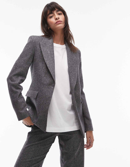 Salt And Pepper Blazer Co-Ord