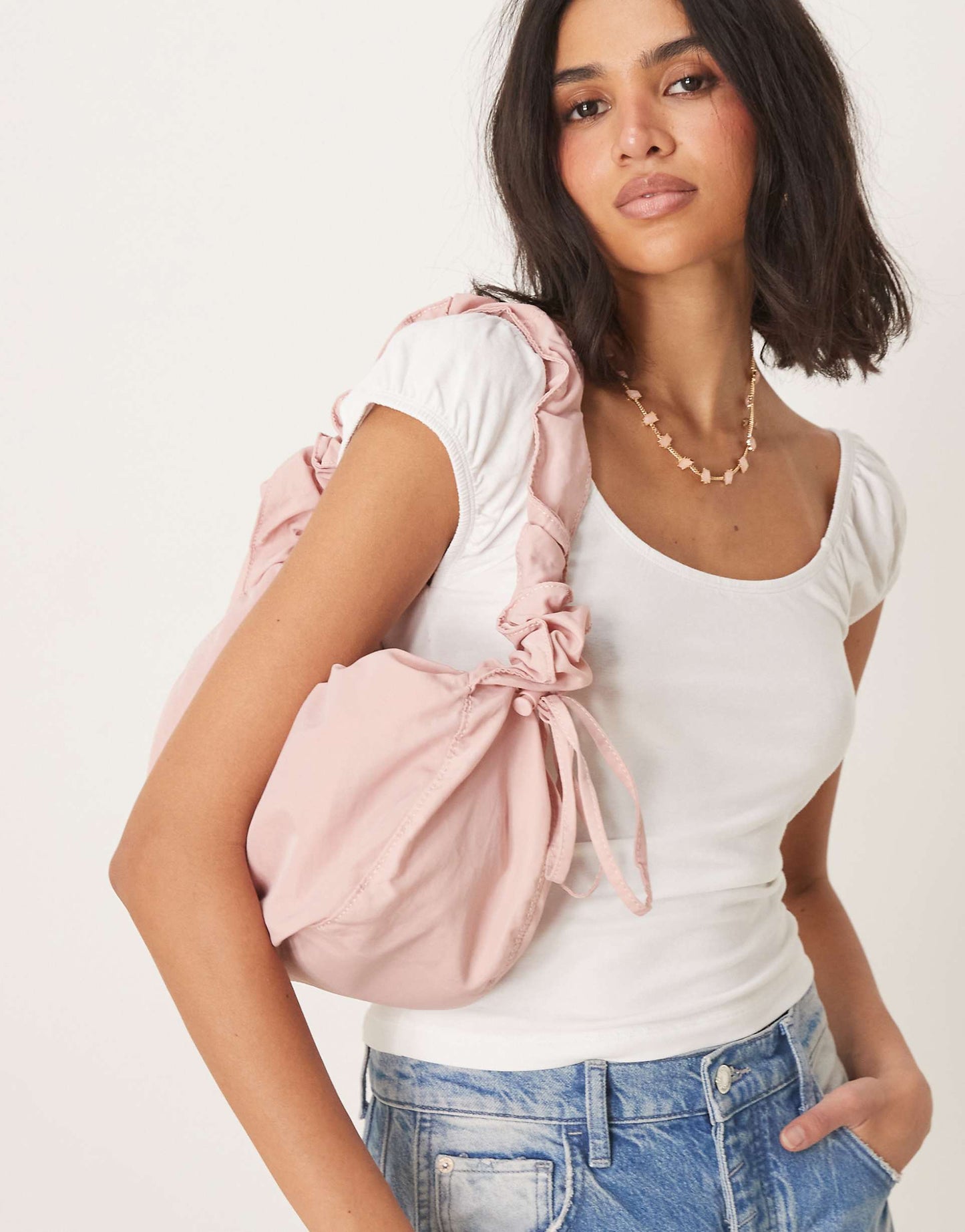 Ruched 2In1 Sling Bag